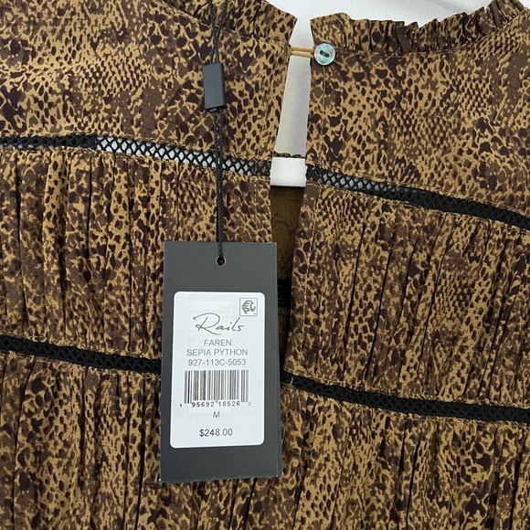 Brown Ruffle Dress - Picture 3 of 6